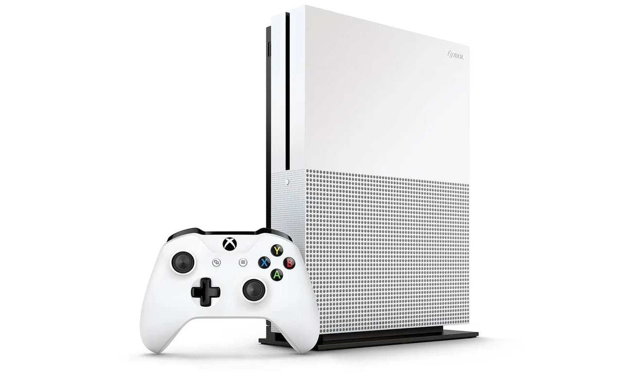 Konsola Microsoft Xbox One S 1000 GB biała + 2x kontroler - Grade B