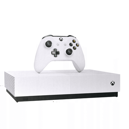Konsola Microsoft Xbox One S 1000 GB biała + 2x kontroler - Grade B
